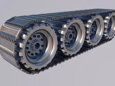 Tank wheel 3D model