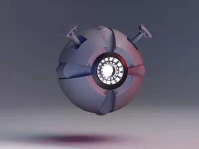 Sci-Fi Drone Mk2 Low-poly 3D model