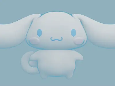 Cinnamoroll Low-poly 3D model