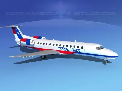 Embraer ERJ-135 TexJet 3D model