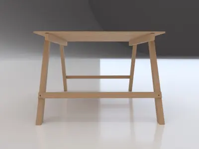 Beach table Free 3D model