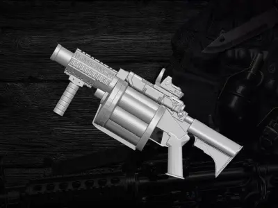 Big Lob Launcher For Action Figures 3D print model