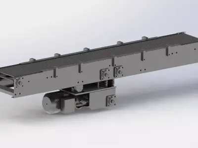 Cold rolled sheet conveyor 3D model