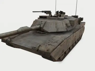 Abrams M1A3 Low-poly 3D model