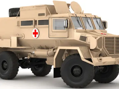 Rinkhals military vehicle 3D model