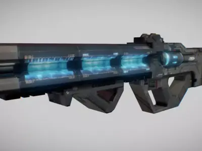 Havoc rifle from apex legends Free low-poly 3D model