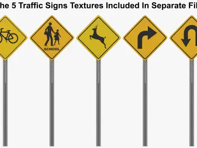 Traffic Sign 21 3D model