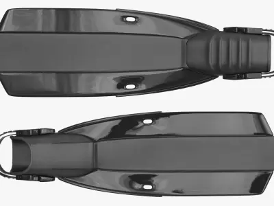 Swim Fins Low-poly 3D model