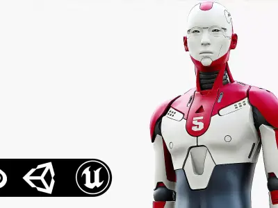 HUMANOID ORPHEUS-E  Rigged for Unreal Engine - Unity - MIXAMO 3D model