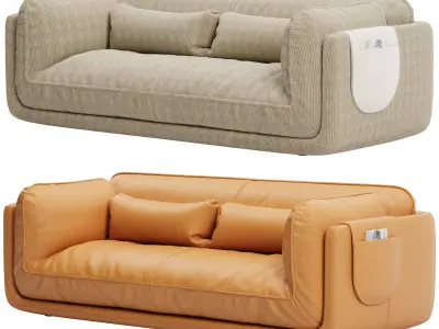 Leolux Lunetta Sofa LXR30 Part Two 3D model