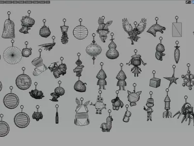 Accessory PendantTail 51 unit 3D model