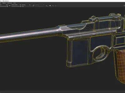C96 Pistol  3D model