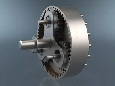 Planetary Gearbox 3D model purchase