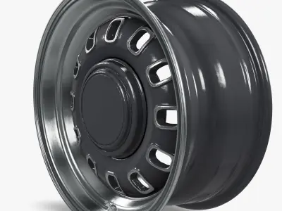 Legendary Wheel Co GT8 Wheel Charcoal 3D model