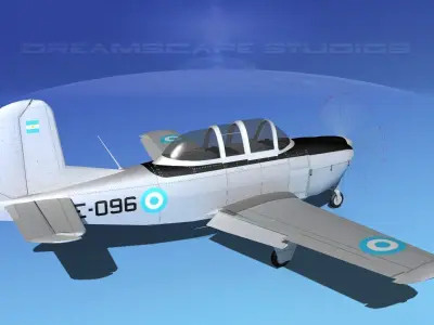 Beechcraft T-34 Mentor Argentina 3D model