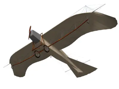 Etrich Taube 3D model