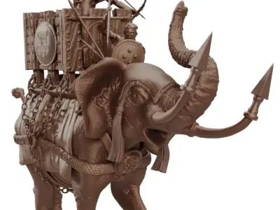 Carthaginian War Elephant 3D print model