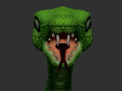 Snake Low-poly 3D model