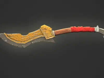 Dagger two swords Free low-poly 3D model