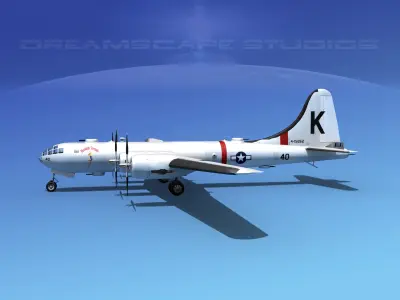 Boeing B-29 Superfortress Moonlight Serenade 3D model