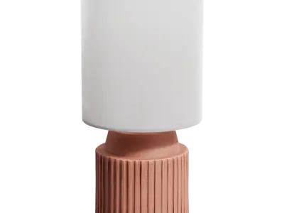  Eno Ceramic Chic Shade Lamp Model, Pink 