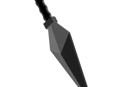Kunai Low-poly 3D model