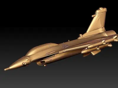 F16 Figher plane 3D print model