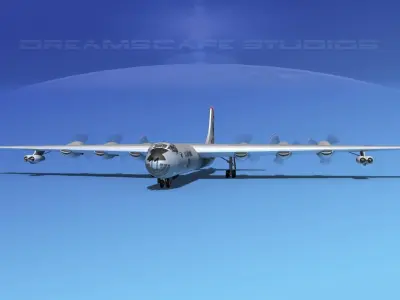 Convair B-36D Peacemaker V04 3D model