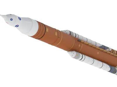 SLS Block 1B Crew Rocket 3D model