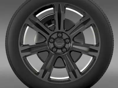 RangeRover Autobiography black wheel 3D model