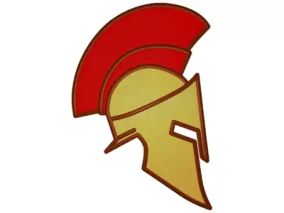 Helmet spartan 3D model buy