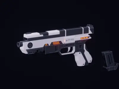 Scifi Weapons Collections Low-poly 3D model