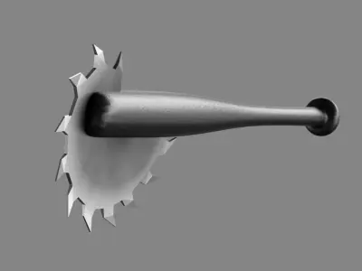 Saw-toothed bat 3D model