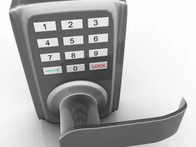 Keypad Door Lock 3D model