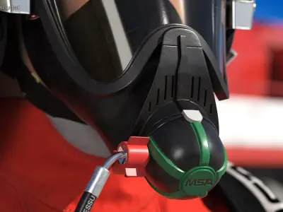 Firefighter Fully Equipped Rigged 3D model