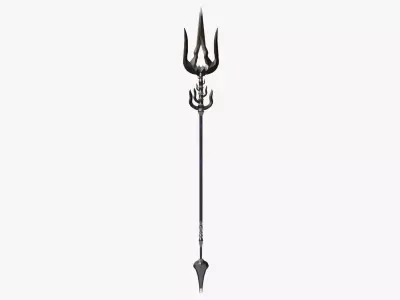 Dark Trident Low-poly 3D model