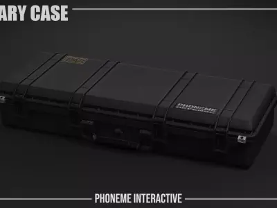 Military Case - Game Ready Rifle Storage Box with 4K PBR LODs Free low-poly 3D model