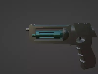 Futuristic Revolver Concept 3D model