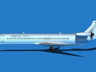 Boeing 7X7-1 Jet Fan V110 3D model