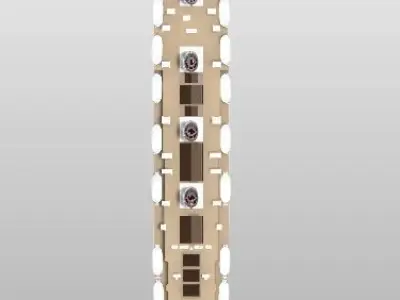 Print ready SS FRANCE ocean liner 1912 - full hull and waterline 3D print model