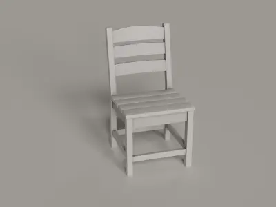 Lakeside Dining Chair - 4 COLORS Low-poly 3D model