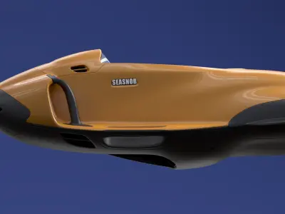 Personal watercraft Low-poly 3D model