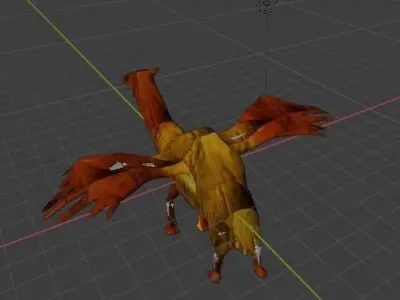 flying camel 3D model