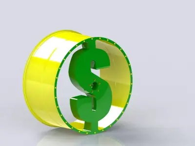 Dollar 18 Rim 3D model