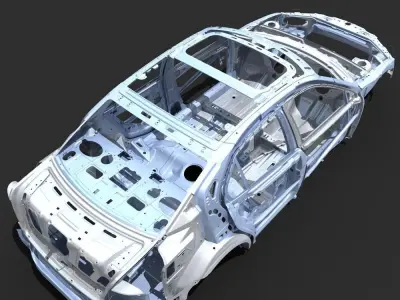 Car Frame 04 3D model