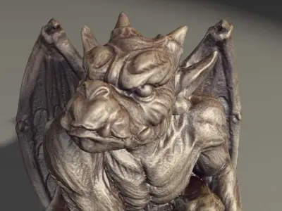 Gargoyle Monster Halloween 3D print model