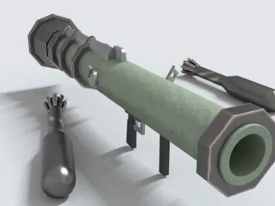 laos Anti-Tank Weapon Low-poly 3D model