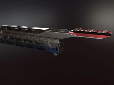 SAG MK21 AK Chassis Low-poly 3D model