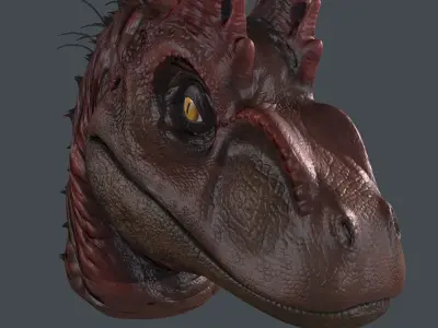 Velociraptor Head 3D model