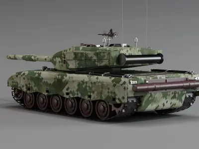 96A main battle Tank 96A tank ZTZ96A main battle tank 3D model